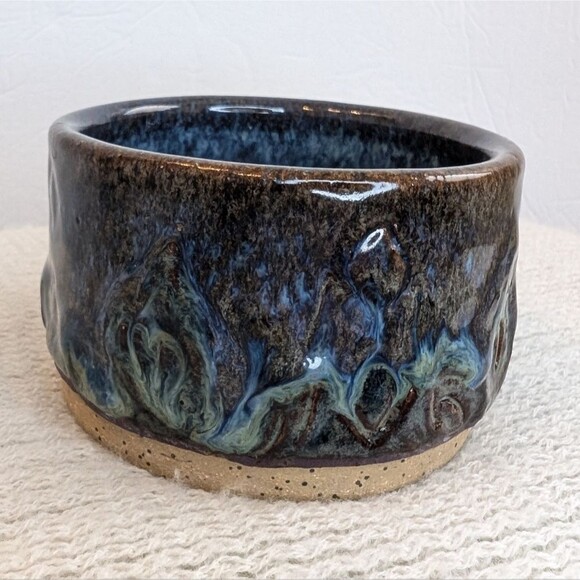 Glazed Stoneware Pottery Bowl Trinket Dish - Picture 5 of 10